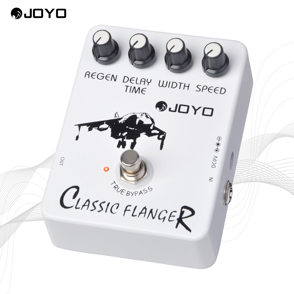 JOYO JF-07 Classic Flanger Effect Pedal Metallic Flanger & Rapid Tremulous Vibrato for Electric Guitar