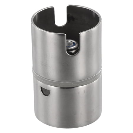 Swivel Insert Rod Holder Fishing Pole Converter For Boat Marine Yacht Stainless Steel Rotatable Design With Drainage Hole Silver 2.12 Inch