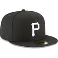 thumbnail image 3 of Men's New Era Black Pittsburgh Pirates 59FIFTY Fitted Hat, 3 of 5
