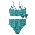 thumbnail image 4 of Hinvhai Womens swimsuits clearance,Women Bandeau Bandage Bikini Set Push-Up Brazilian Swimwear Beachwear Swimsuit Green M(M), 4 of 8
