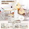 thumbnail image 3 of EastVita Kids Art Table with Chairs and Storage for Drawing and Activities, 3 of 7