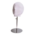 thumbnail image 3 of HILABEE Tête de Mannequin Modèle Présentoir à Chapeaux pour Lunettes Centre Commercial base argent, 3 of 9