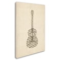 thumbnail image 2 of Trademark Fine Art "Acoustic Guitar Old Sheet Music" Canvas Art by Michael Tompsett, 2 of 3