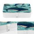 thumbnail image 4 of Whale Jewelry Organizer Travel Organizer Display Case - PU Leather with Removable Compartment, Portable, 4 of 6