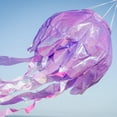 thumbnail image 4 of In the Breeze 5258 — 40-inch Purple Iridescent Jellyfish 3D Windsock — Simmering Windsock with Inflatable Head and Free-Flowing Tentacles, 4 of 6