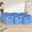 Carolina Blue, variant on Set of 6 Fabric Storage Bins – Teal Green Poly-Woven Fabric with Sturdy Chipboard Sides and Grommet Front Handles, Multipurpose Organizer