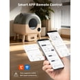 thumbnail image 3 of Self-Cleaning Cat Litter Box, 76L Large Capacity Automatic Litter Box with App Control, Safety Sensors, Odor Free, Quiet Operation, 3 of 8
