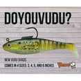 thumbnail image 3 of Egret Baits Vudu 3 1/2" Mullet Fishing Lure, Gold Croaker, 1/4 oz, E-VM35-115HD, 3 of 5
