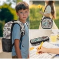 thumbnail image 2 of Pzuqiu Donut Fish Camo Boys Backpack Set with Lunch Box Pencil Case Water Bottle Bag 4 Pcs Soft Breathable Backpack with Adjustable Strap Lightweight School Bookbags for Teens Kids, 2 of 7
