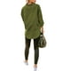 thumbnail image 3 of Txlixc Blusa vaquera de moda femenina, solapa de color sólido, botón de manga larga, blusa vaquera suelta Txlixc moda, 3 of 9