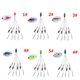 thumbnail image 4 of Señuelo de pesca con paraguas de 5 brazos Juego de cabeza de aparejo de Alabama con hilandero giratorio (3) Ndcxsfigh  Nuevos Originales, 4 of 5