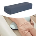 thumbnail image 6 of lacooooppia Yoga Bolster Rectangular Supportive Meditation Pillow Cushion Removable Cover Washable Handles Foam Wedges Pillowcase suitable for yoga pilates home gym relaxation men women Dark blue, 6 of 8