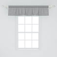 thumbnail image 2 of Ambesonne Chevron Window Valance, Grunge Geometric Zigzag, 54" X 12", Slate Blue and Eggshell, 2 of 3