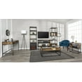 Mainstays Atmore Industrial Glass and Wood Coffee Table