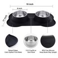 thumbnail image 2 of Cuencos Para Perros De Lujo Para Mascotas, Cuenco De Acero Inoxidable Para Perros Sin Derrames, Alfombrilla De Silicona Antideslizante, Juego De Cuencos De Agua Y Comida Para Perros De 24/48 Oz, Cuenc, 2 of 5