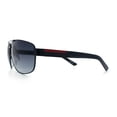 thumbnail image 6 of Mens Luxurious Euro Gentlemanly Rectangle Agent Metal Rim Sunglasses Black - Smoke, 6 of 8