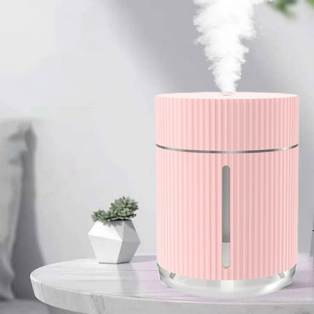 

Nhthy USB Mute Humidifier High-Capacity Multiple Modes Desktop Mini Humidifier Colorful Light Quiet Operation Home Office Humidifier Large Spray User-Friendly Design. Pink