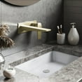 thumbnail image 4 of Voltaire Single-Handle, Wall-Mount, Bathroom Faucet in Brushed Gold, 4 of 11