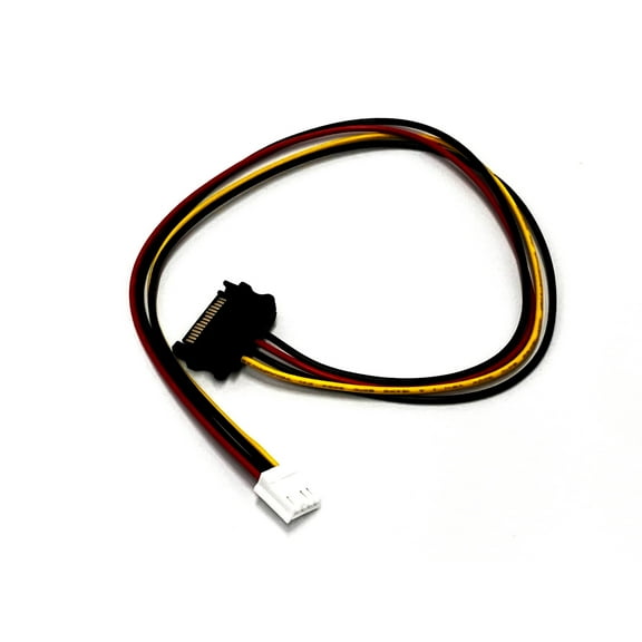 4-Pin Floppy Drive to 15 Pin SATA Male Power Cable - 16 inch