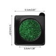 thumbnail image 4 of Vogacara 2 uds placa de sombra de ojos pigmento profesional brillo de ojos encantador sombra de ojos resaltador brillante espectáculo de Pinceles de maquillaje y herramientas, 4 of 6
