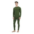 thumbnail image 2 of Mens 100% Merino Wool Base Layer Sets for Ski Midweight Thermal Underwear Top Bottom, 2 of 7