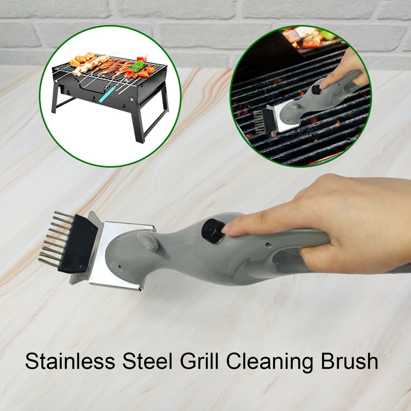 Steam Grill Brush, Powerful Steam Cleaning For Stubborn Grease  Food <span Style="background:red"></span>, Dishwasher <span Style="background:red"></span>