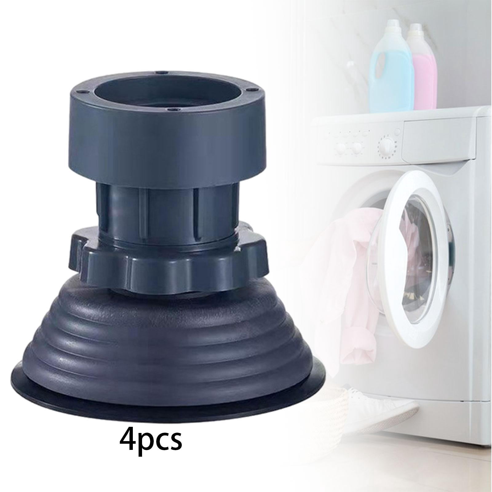 Fiocias 4 Pieces Anti Vibration Pads Washing Machine Foot Pads Height Adjustable Protect Diameter 10cm