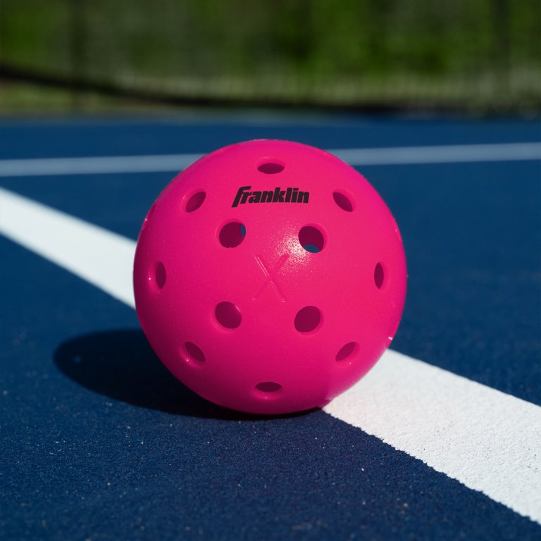 Franklin Sports X-40 Outdoor Pickleballs - Official Size - Pink