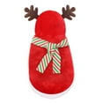 thumbnail image 2 of harmtty Pet Cosplay Costume Antlers Design Dress-up Adorable Cute Pet Dogs Cats Hoodie Scarf Outfit for Christmas, 2 of 8