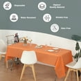 thumbnail image 5 of (4 Pack) Orange Premium Rectangle Heavy-Duty Plastic Table Covers ( Reusable), 5 of 6