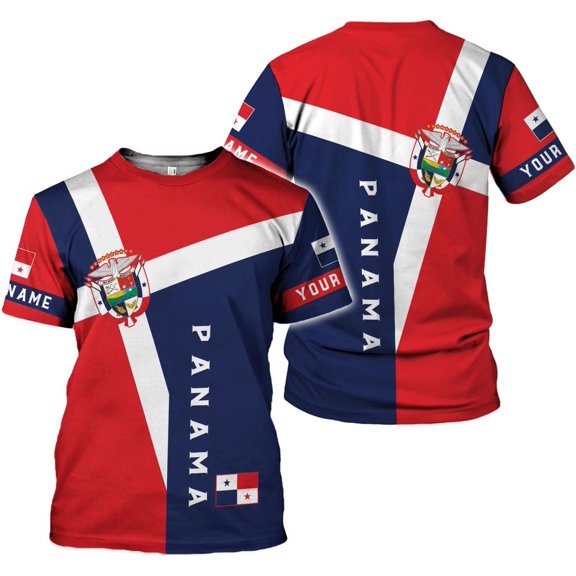 Personalized Panama Coat of Arms Shirts Panamanian Pride Shirts Panama Hombres Camisa Panamanian Pride Tshirt (S)