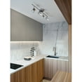 thumbnail image 4 of AFX Gramercy 1-light Satin Nickel and White LED Fixed Rail, Frosted Clear Glass Shade - Satin Nickel, 4 of 5