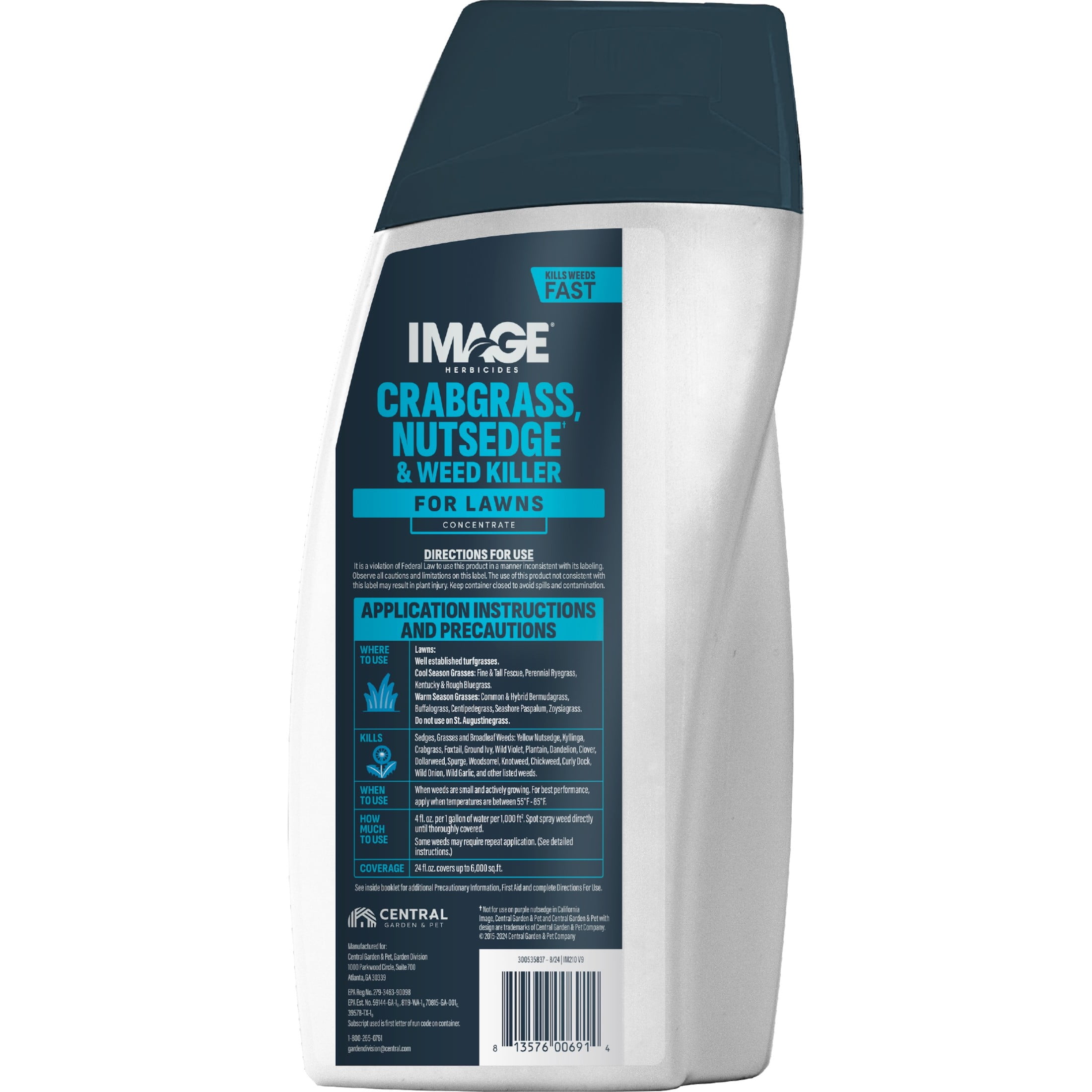Image All-in-One Lawn Weed Killer Herbicide, 24 fl oz. Concentrate