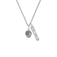 thumbnail image 2 of Delight Jewelry Silvertone Volleyball Spinner Silvertone Hope Anchors the Soul Bar Charm Necklace, 23", 2 of 4