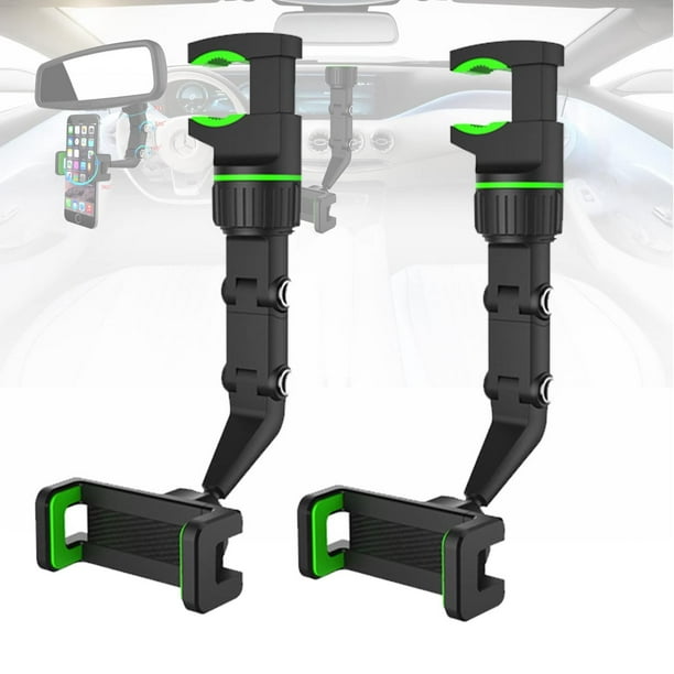 Soporte para Teléfono Celular para Coche Giratorio 360 Grados de 4 a 6.1 Pulgadas Clip de Montaje en