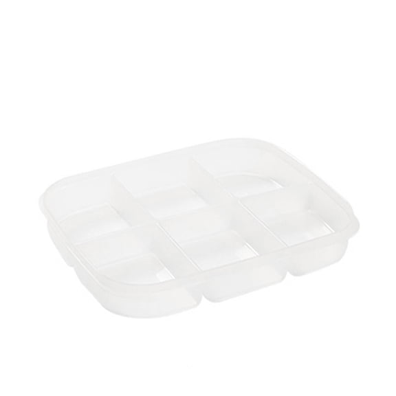 ACDANC Veggie Tray,Food Divider Design Vegetable Tray,Space Saving Fresh Storage Snack Tray with Lid,Style1