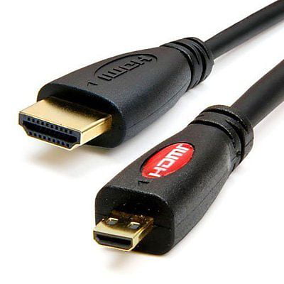 6ft Hdmi To Micro Hdmi Cable For Smartphone Tablet Amazon Kindle Fire Hd Walmart Com Walmart Com