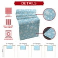 thumbnail image 6 of Christmas Winter Snowflakes Table Runner 13x70in Non-Slip Cotton Linen Table Runners, Blue and White Dresser Scarves TableRunner for Dinner Kitchen Dining Wedding Party, 6 of 9