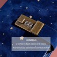 thumbnail image 3 of Lock Journal Secret Refillable Diary,corduroy-covered Locking Journal For Adults,women Writing Personal Locked Diary Notebook, 3 of 4