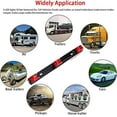 thumbnail image 4 of KUCASI 15" Black stainless Steel 3 Lights 9 LED Identification Light Bar - 1 Pcs Clearance Red Waterproof, Surface Mount Sealed ID Indicator for Trucks Trailers RVs, Top & Side Mark & Break, 4 of 8