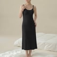 thumbnail image 2 of Admvng Maternity Dress Adjustable Spaghetti Strap Soft Knit Pregnancy Maxi Dress Nursing Nightgown Women's Home Sleepwear, 2 of 8