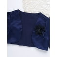 thumbnail image 5 of Rswnyirn Kids Wedding Flower Girls Dress Cardigan Bolero Shrug Ball Gowns Cover Up Navy Blue 9-12 Months, 5 of 7