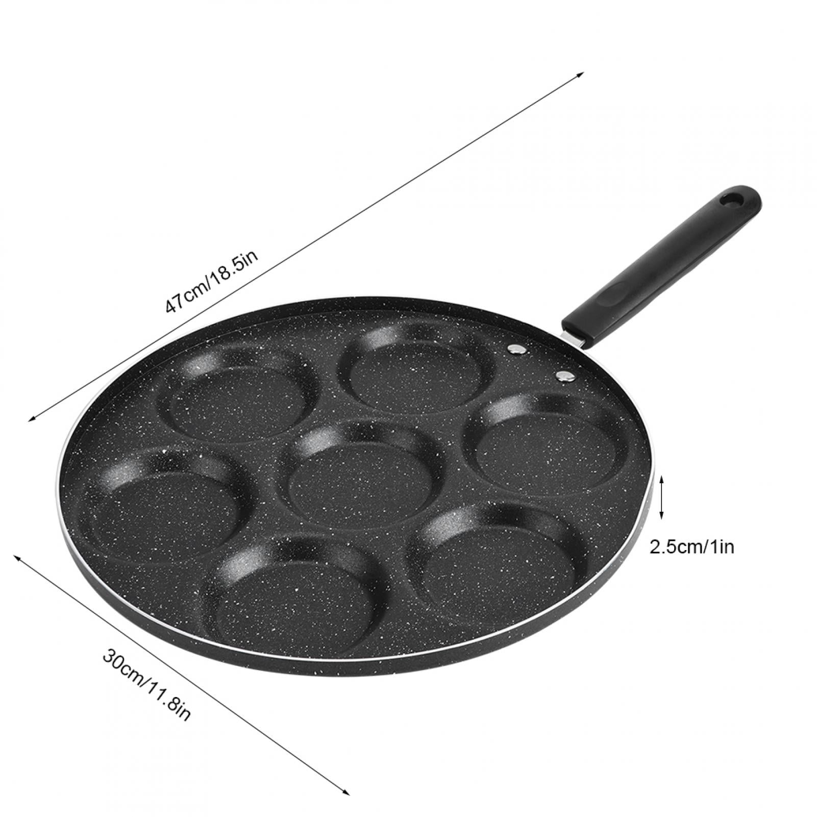 Haofy 7 Holes Frying Pan Non Stick Fried Eggs Cooking Pan Burger Mold Household Kitchen Cookware,Cooking Pan,Kitchen Cookware