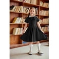 thumbnail image 5 of Arshiner Girl's Summer Dresses Short Sleeve Casual Holiday Skater Twirl Dress with Pockets, 5 of 6