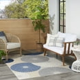 thumbnail image 4 of Nourison Aloha Indoor/Outdoor Blue/Grey 5'3" x 7'5" Area Rug, (5x7), 4 of 9