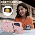 thumbnail image 4 of Phone Case for Samsung Galaxy S21 Plus S21+ 5G Wallet Cover with Screen Protector and Ring Stand Credit Card Holder Slot Crossbody Strap Cell S21+5G S21plus 21S + S 21 21+ G5 Women Girls Men Rose gold, 4 of 7