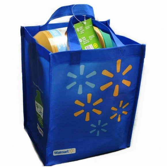 Sac à dîner réutilisable en PPO de Walmart Bleu
