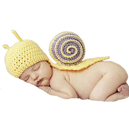 Majestic Milestones Crochet Baby Costume - Newborn - Snail
