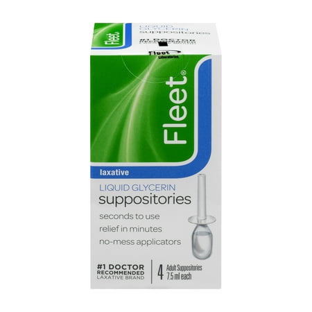 Fleet Laxative Liquid Glycerin Suppositories - 4 CT7.5 ML