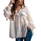 thumbnail image 1 of Vestidos Casuales Para Mujer, Blusas De Mujer De Moda Camisa de lino de manga larga de color liso para mujer, de verano y otoño, 1 of 9